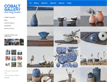 Tablet Screenshot of cobaltgallery.ca